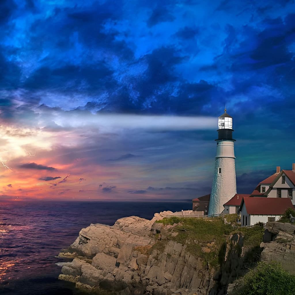 ダイヤモンドアートクラブ Lighthouse in the Night Lighthouse in the Night – Diamond Art Club