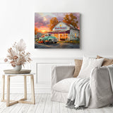 Autumn Market Diamond Painting as Home Decor