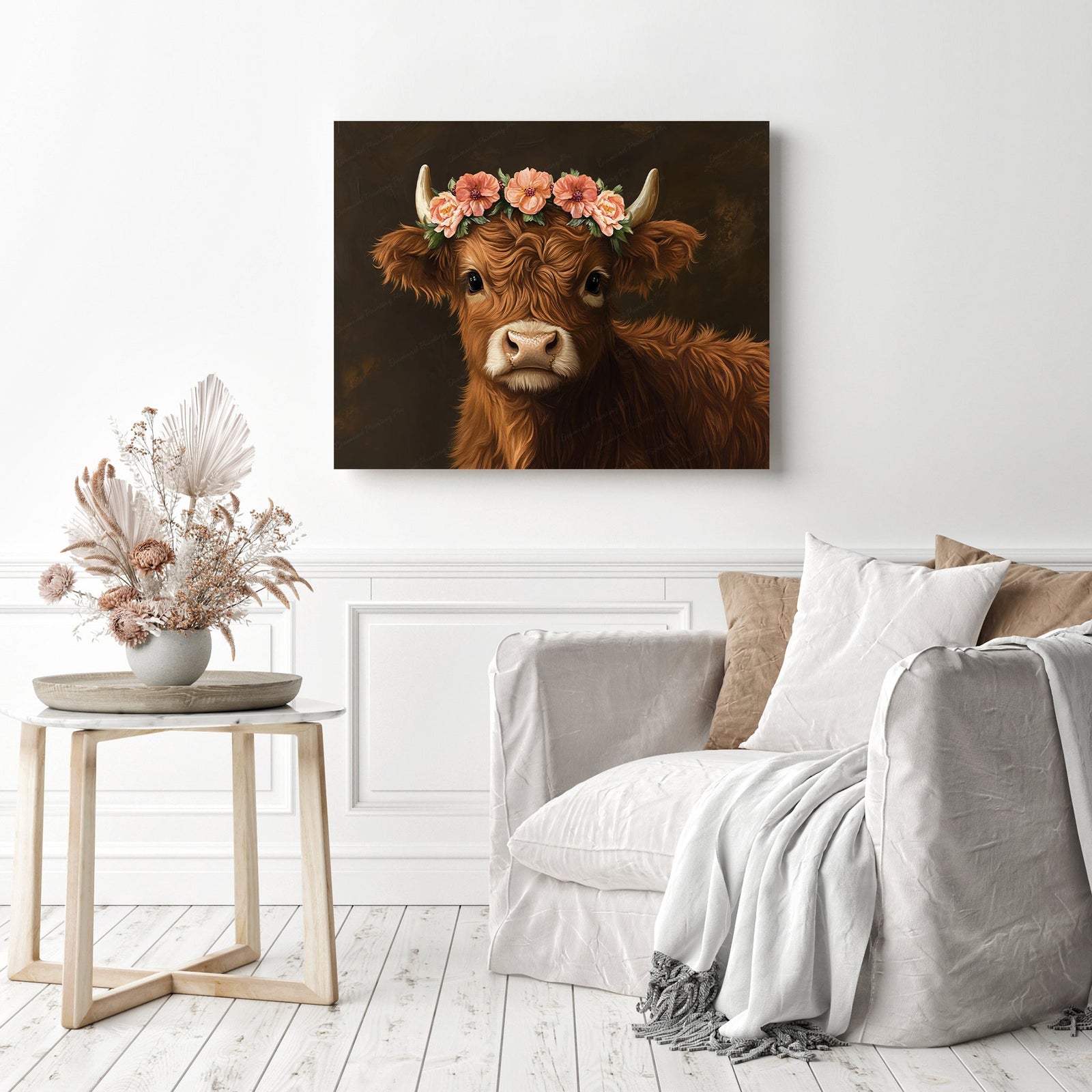 Blossom Moo-d Diamond Painting as Home Decor