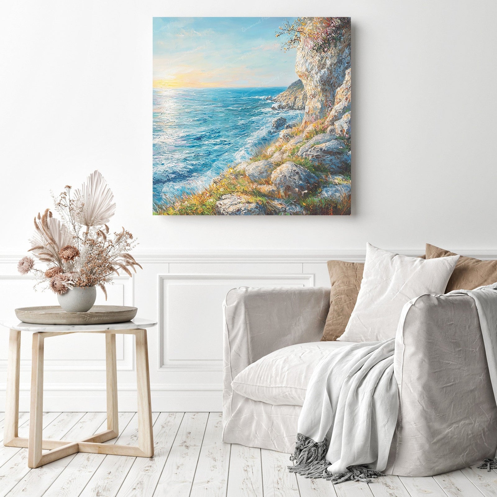 Coastal Dawn Diamond Painting as Home Decor
