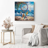 Coastal Dreamcatcher Diamond Painting as Home Decor
