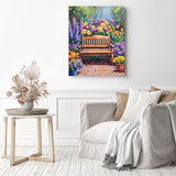 Floral Garden Corner Diamond Painting as Home Decor