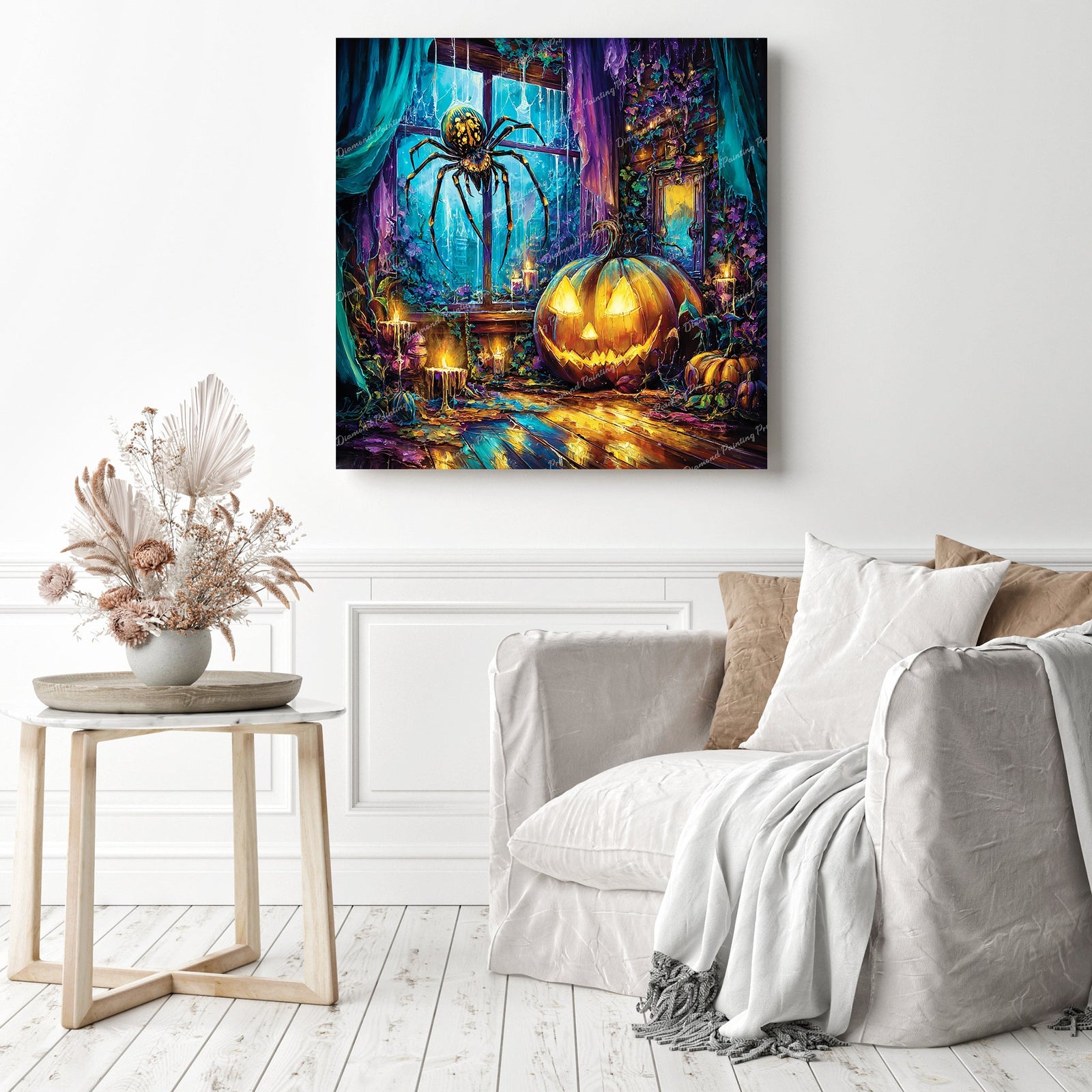 Gourdian Glow Diamond Painting as Home Decor