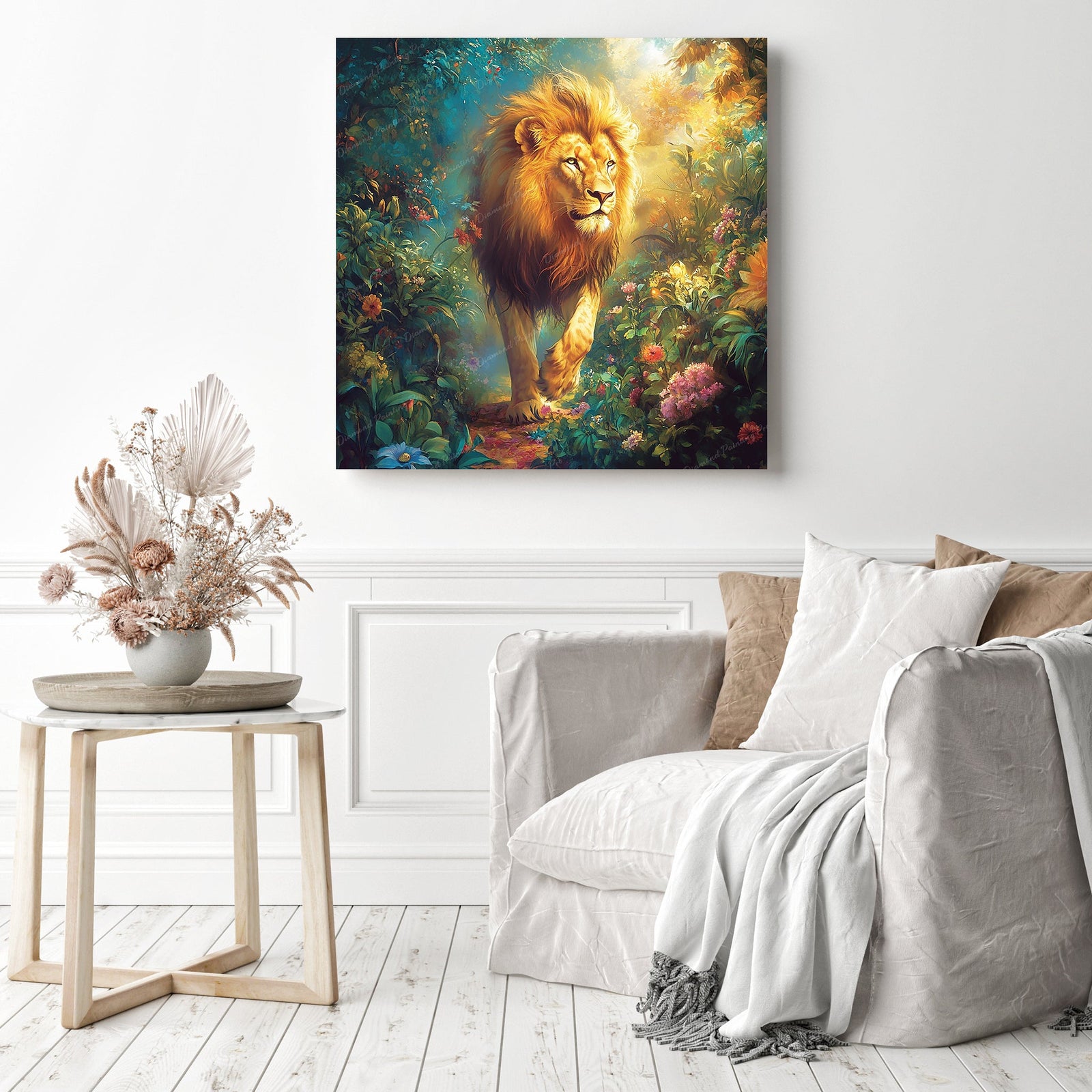 Jungle Majesty Diamond Painting as Home Decor