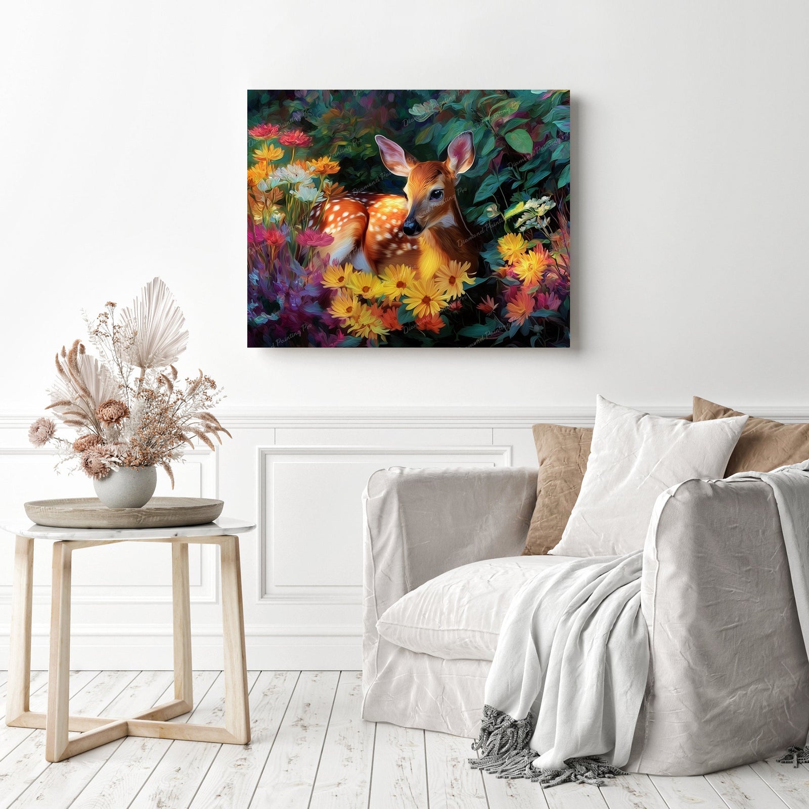 Secret Garden Deer Diamond Painting as Home Decor
