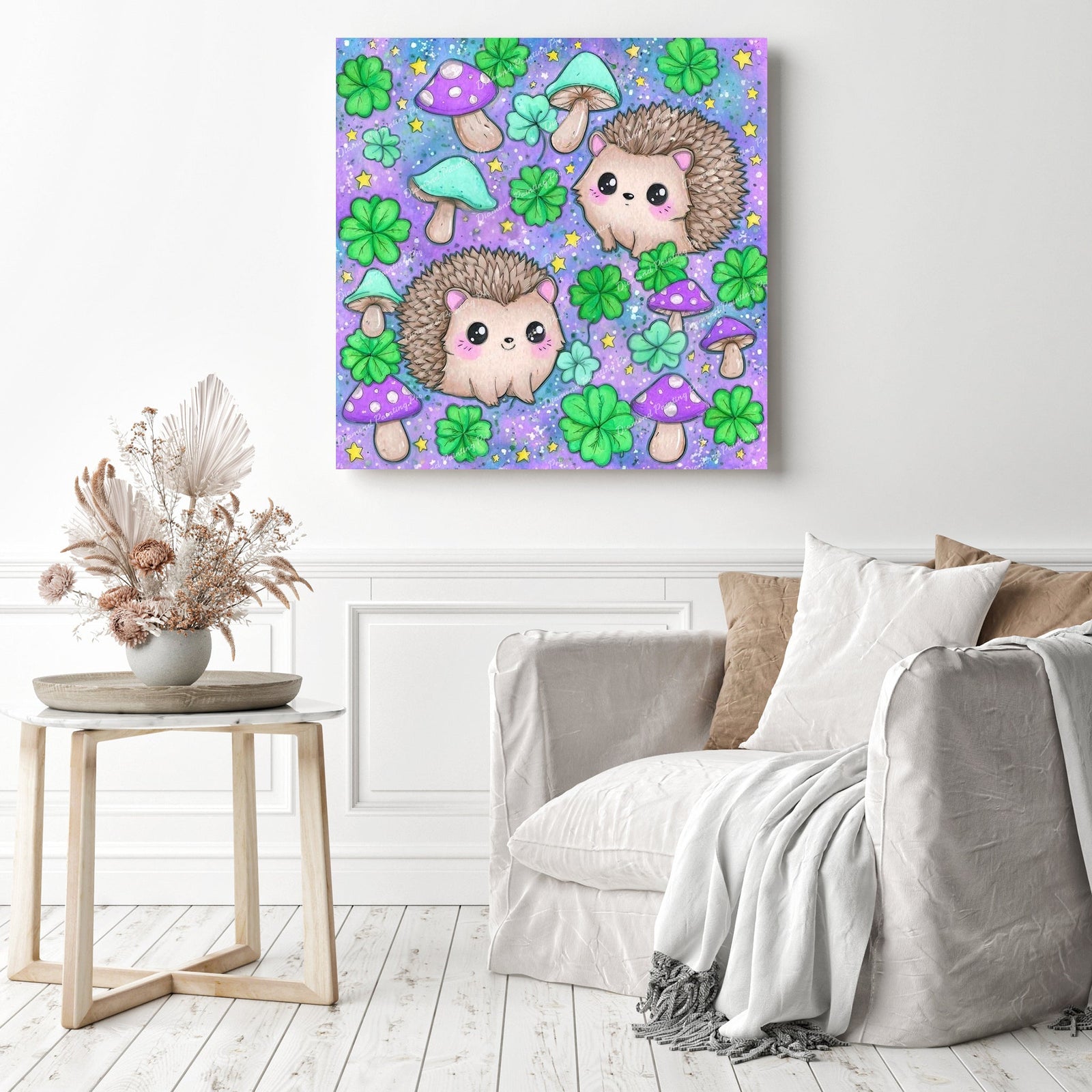Sparkle Quills & Clover Diamond Painting as Home Decor