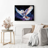Stellar Owl Guardian Diamond Painting as Home Decor