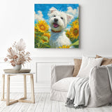 Westie Sunshine Diamond Painting as Home Decor