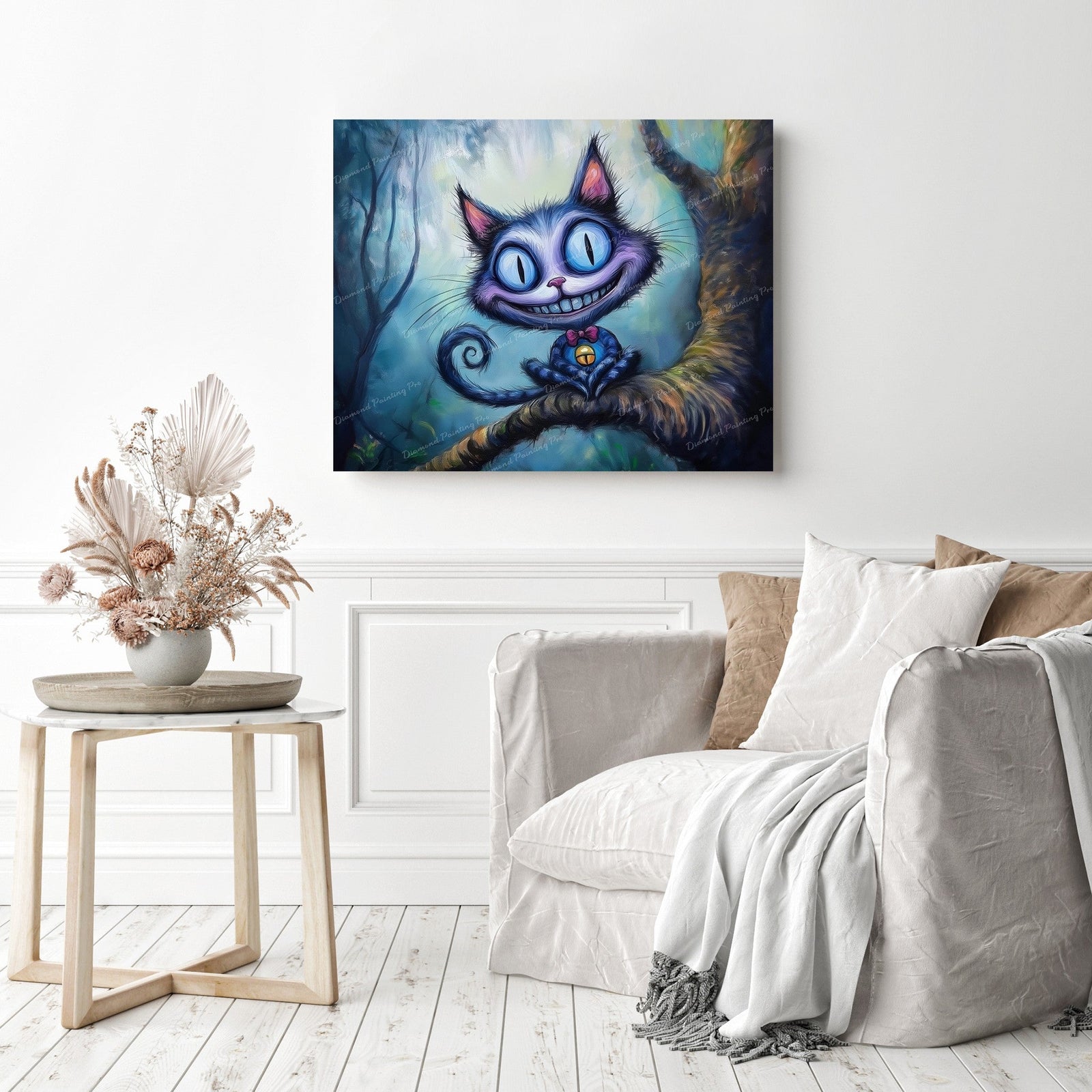 Whimsy Cheshire Cat Diamond Painting as Home Decor