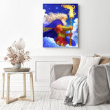 Zeus | Diamond Painting Displayed as Home Decor