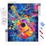 Colorful Rhapsody Diamond Painting Kit - Full Drill / Square or Round Diamonds with AB Drills Option