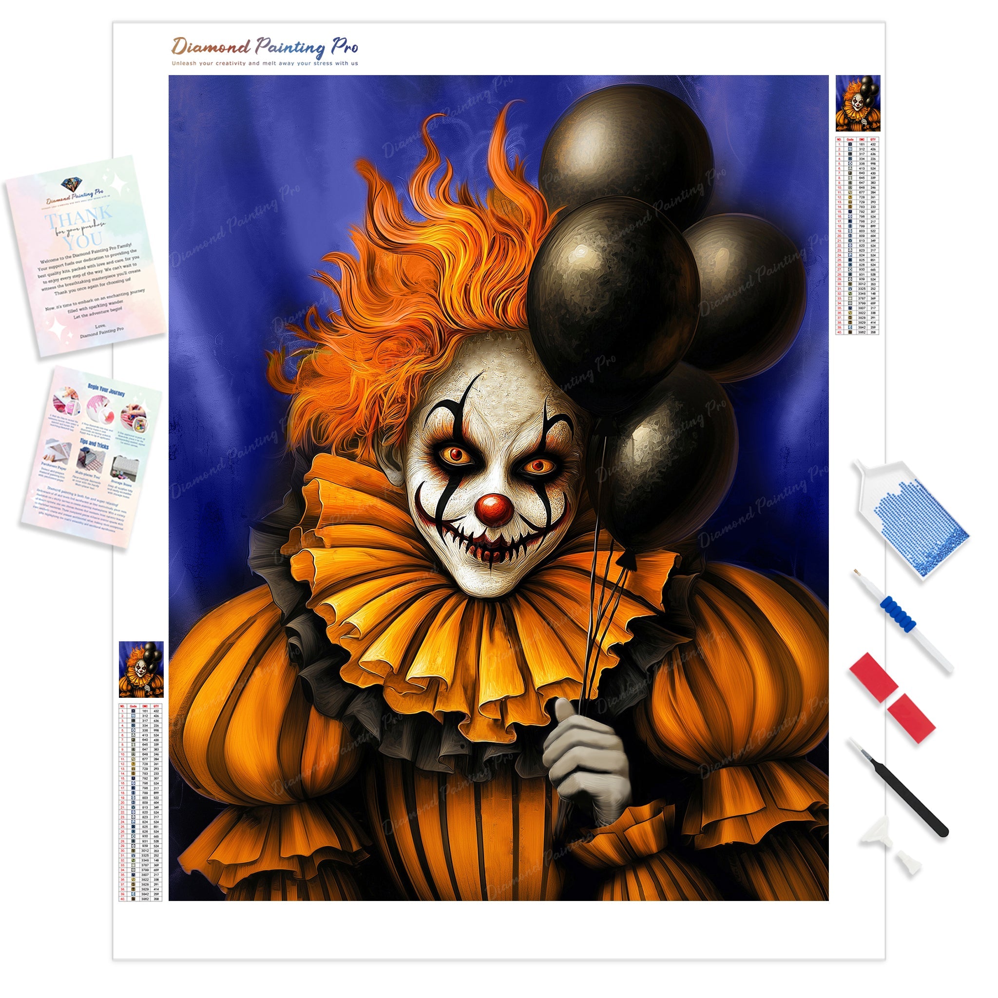 Halloween Clown Diamond Painting Full Drill Diamond Art Diamond halloween-clown-diamond-painting-full-drill-diamond-art-diamond