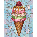 Berry Delight Scoop Diamond Art Design - Full Drill with 5d Square or Round Diamonds / AB Drills Available