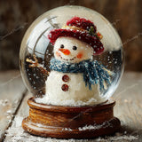 Frosty Snow Globe Diamond Art Design - Full Drill with 5d Square or Round Diamonds / AB Drills Available