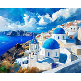 Santorini Charm Diamond Art Design - Full Drill with 5d Square or Round Diamonds / AB Drills Available