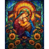 Stained Glass Embrace Diamond Art Design - Full Drill with 5d Square or Round Diamonds / AB Drills Available