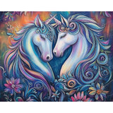 Unicorns in Love Diamond Art Design - Full Drill with 5d Square or Round Diamonds / AB Drills Available