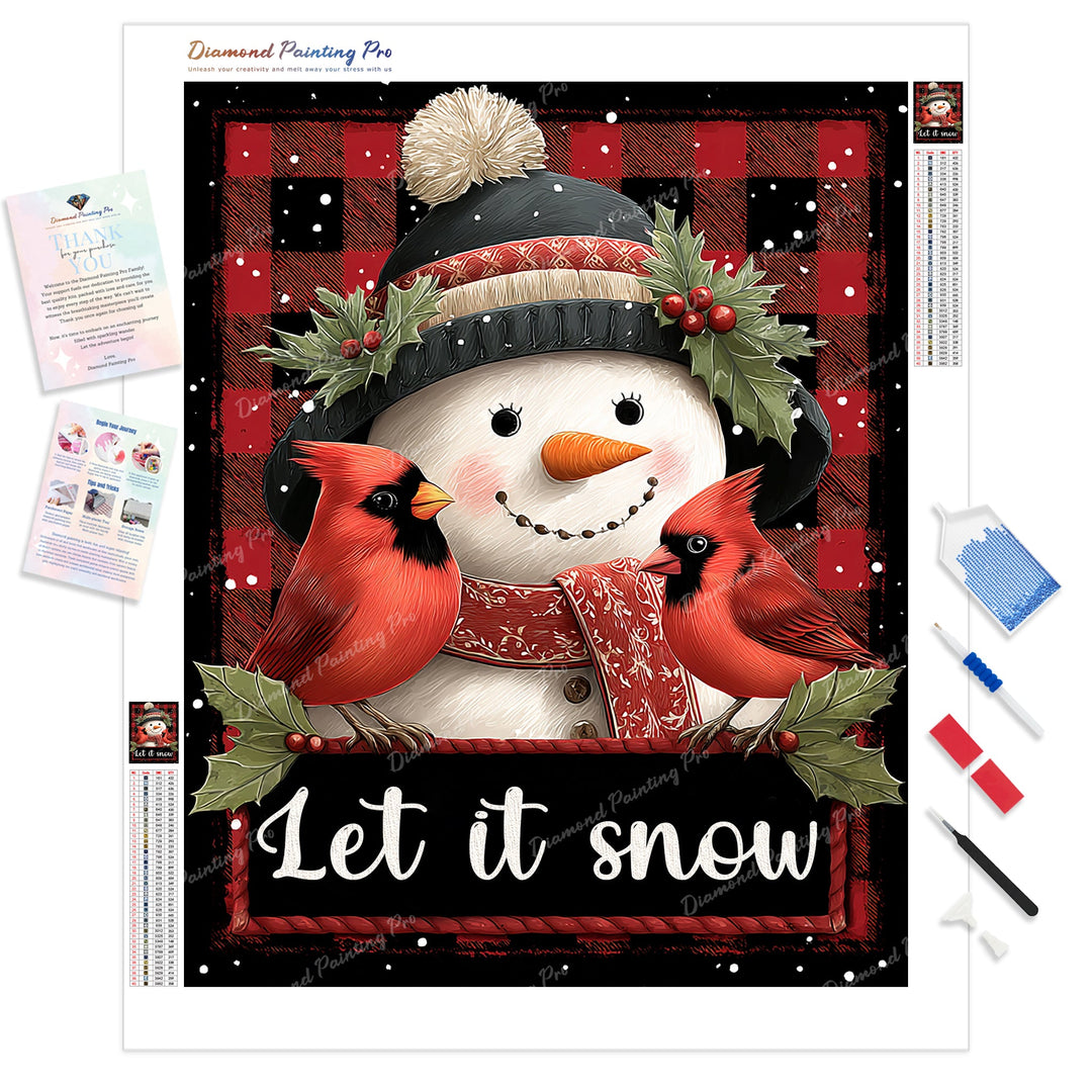 Snow Buddies Diamond Painting Kit - Full Drill / Square or Round Diamonds with AB Drills Option