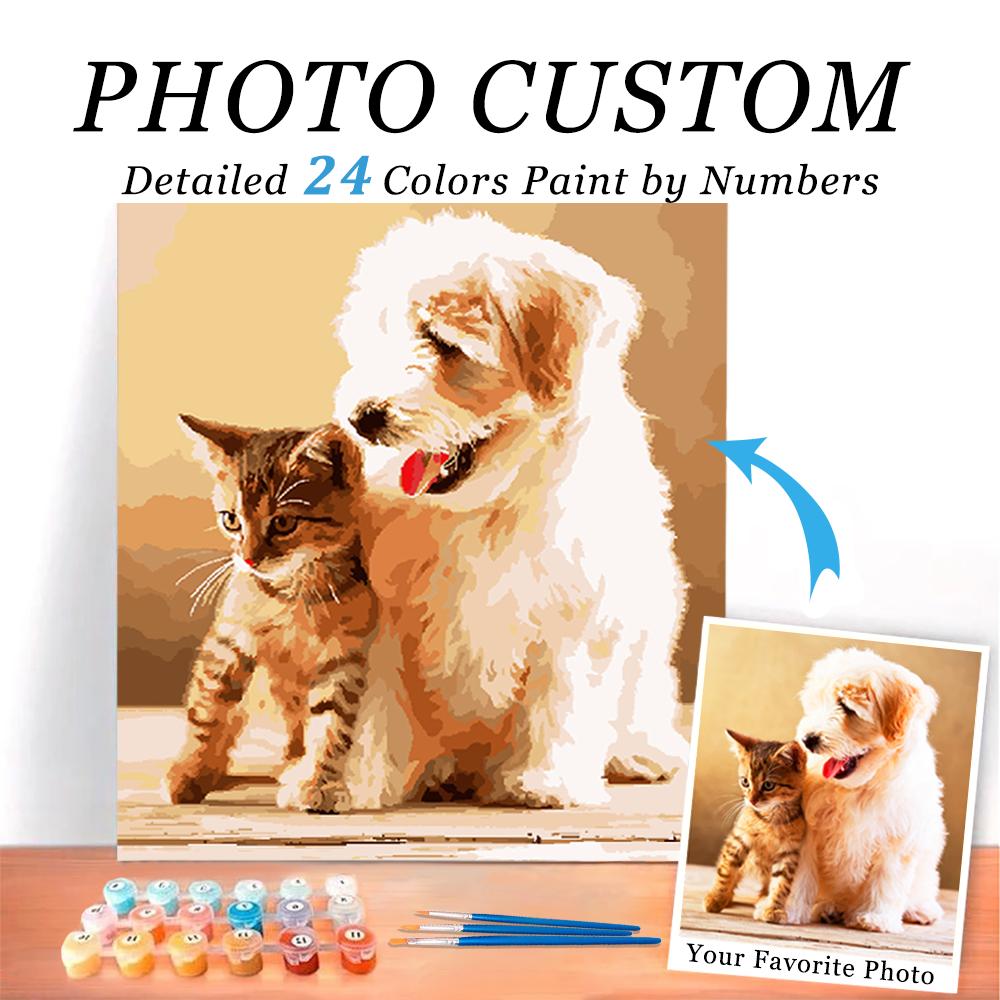 Photo custom paint by number kits  Personalized and customized paint by  numbers – Diamondpaintingpro