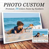 custom paint by number kits 36 colors