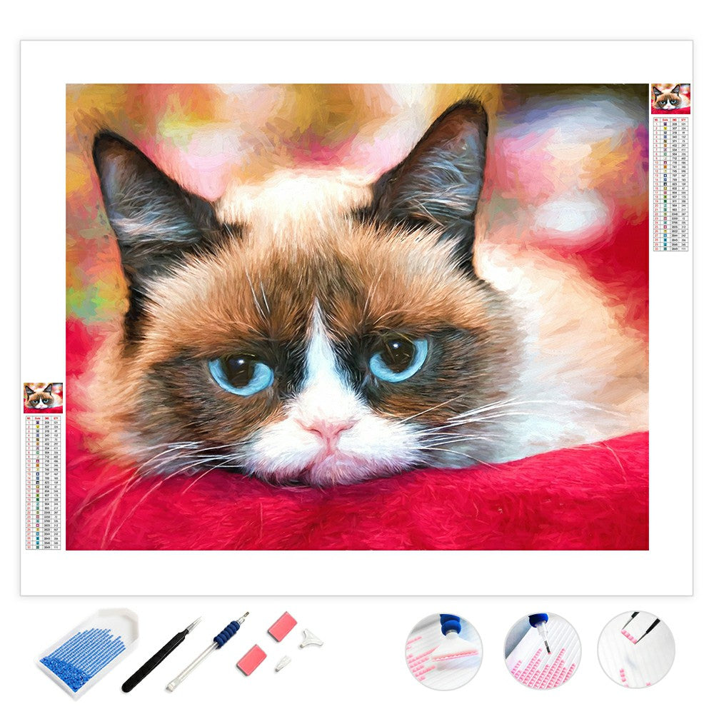 Diamond Painting Grumpy Cat - Painting