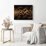 Abstract Links | Diamond Painting Displayed as Home Decor