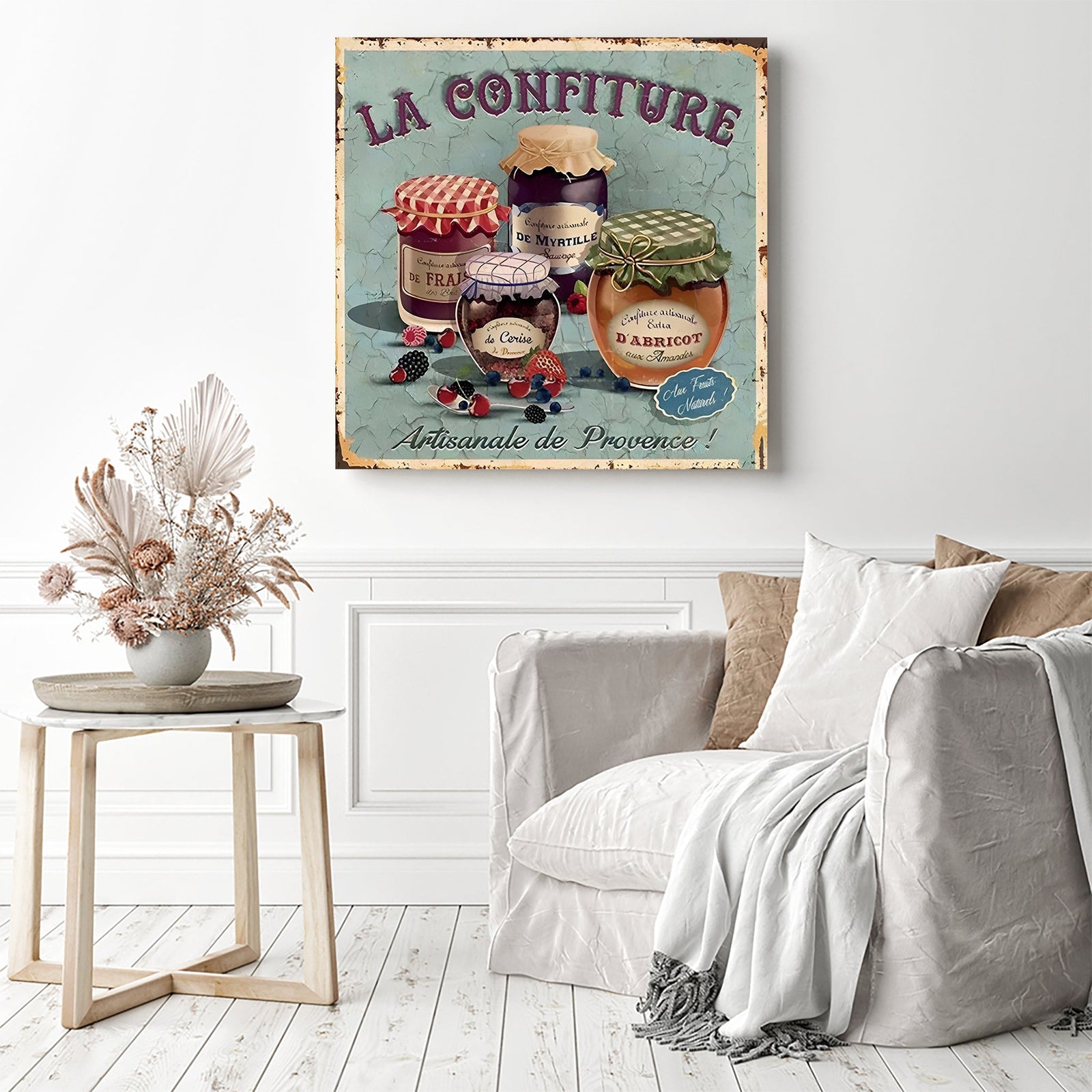 Fruity Jam Delight | Diamond Painting Displayed as Home Decor