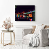 Cleveland Cityscape | Diamond Painting Displayed as Home Decor