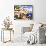 Amalfi Coast, Italy | Diamond Painting Displayed as Home Decor
