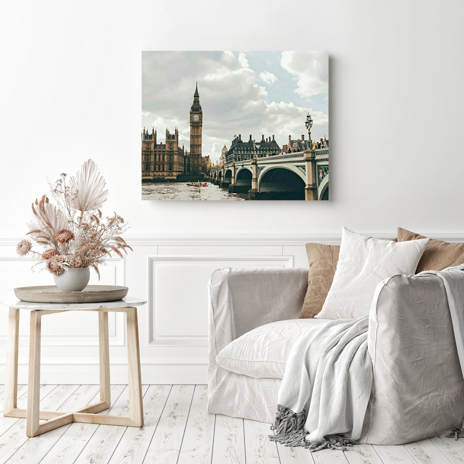London | Diamond Painting Displayed as Home Decor
