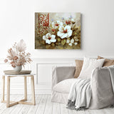 Flowers | Diamond Painting Displayed as Home Decor