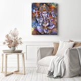 Spiritual Ganesha | Diamond Painting Displayed as Home Decor