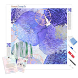 Abstract Prints | Diamond Painting Kit - Full Drill - Square or Round Diamonds with AB Drills Option