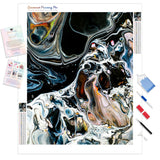 Abstract Liquid Form | Diamond Painting Kit - Full Drill - Square or Round Diamonds with AB Drills Option