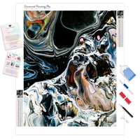 Abstract Liquid Form | Diamond Painting Kit - Full Drill - Square or Round Diamonds with AB Drills Option