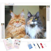 Maine Coon Kitty | Diamond Painting Kit - Full Drill - Square or Round Diamonds with AB Drills Option