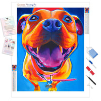 Adorable Dog Colors | Diamond Painting Kit - Full Drill - Square or Round Diamonds with AB Drills Option