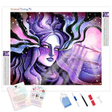 Sagittarius Goddess | Diamond Painting Kit - Full Drill - Square or Round Diamonds with AB Drills Option