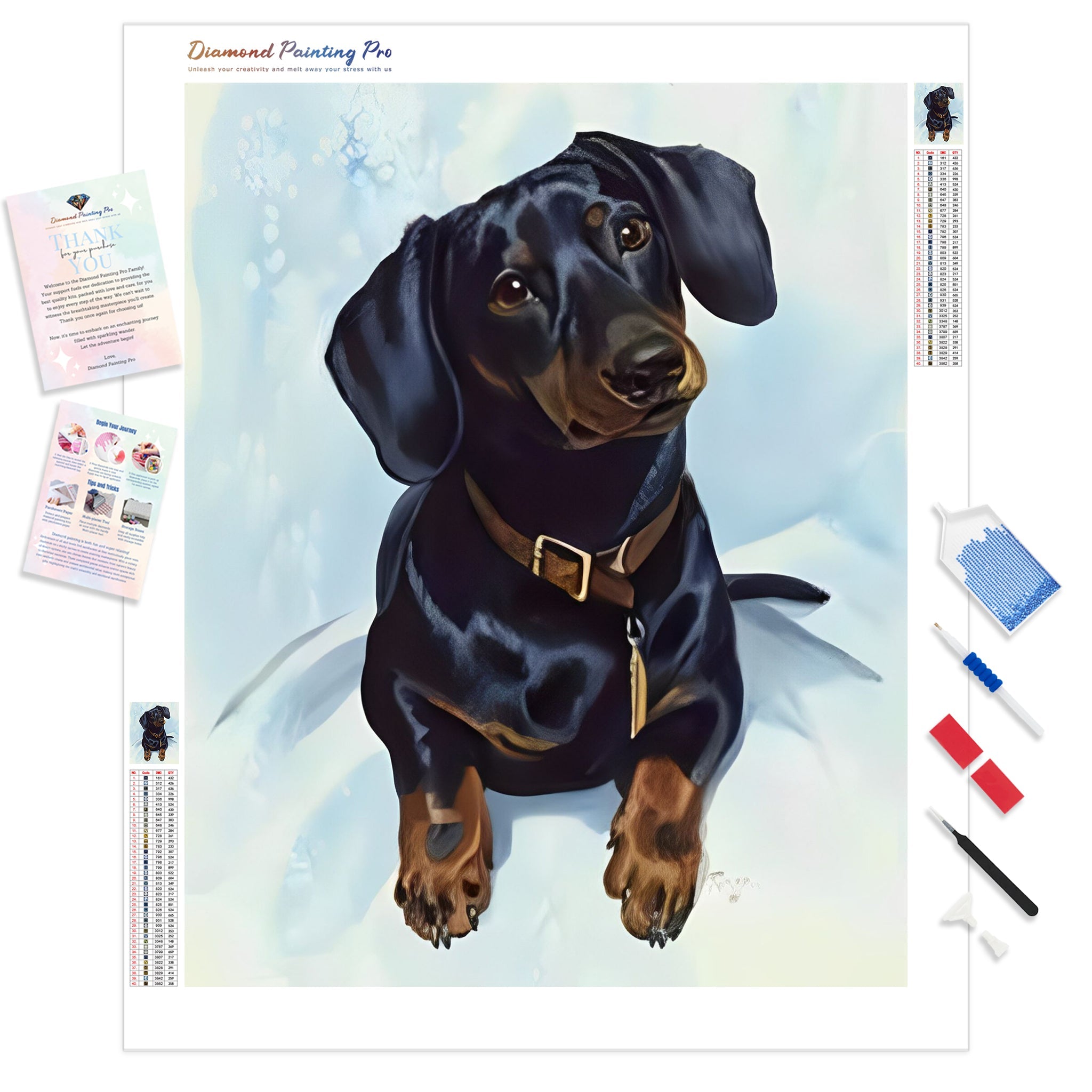 Dog Diamond Painting  Full Drill – Diamondpaintingpro