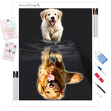 Puppy Ambition | Diamond Painting Kit - Full Drill - Square or Round Diamonds with AB Drills Option