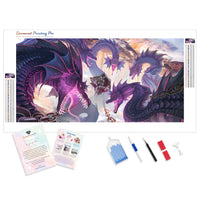 Purple Dragons | Diamond Painting
