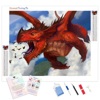 Red Flying Dragon | Diamond Painting