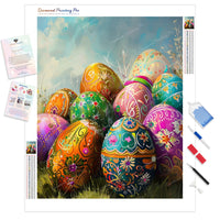 Spring Egg Hunt | Diamond Painting Kit - Full Drill - Square or Round Diamonds with AB Drills Option