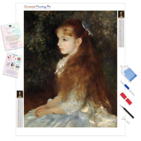 Portrait of Irène Cahen d'Anvers | Diamond Painting Kit - Full Drill - Square or Round Diamonds with AB Drills Option