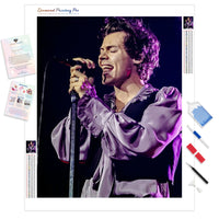 Harry Styles Sings | Diamond Painting Kit - Full Drill - Square or Round Diamonds with AB Drills Option