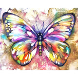 Colorful Butterfly | Diamond Painting Design - Full Drill Diamond Art with 5d Square or Round Diamonds - AB Drills Available