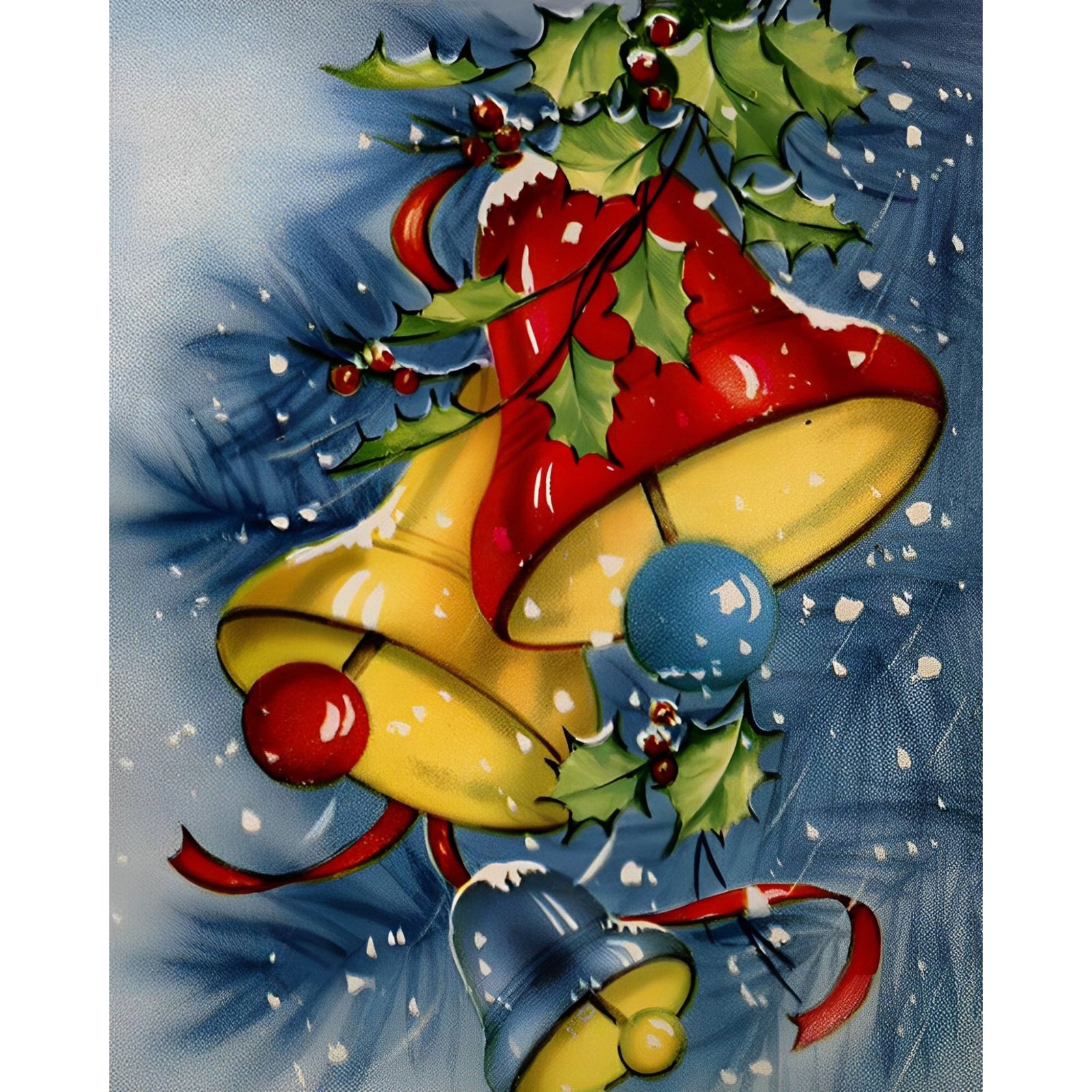 Christmas Jingle Bells | Diamond Painting Design - Full Drill Diamond Art with 5d Square or Round Diamonds - AB Drills Available