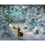 Deer | Diamond Painting Design - Full Drill Diamond Art with 5d Square or Round Diamonds - AB Drills Available