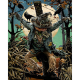 Halloween Scarecrow | Diamond Painting Design - Full Drill Diamond Art with 5d Square or Round Diamonds - AB Drills Available