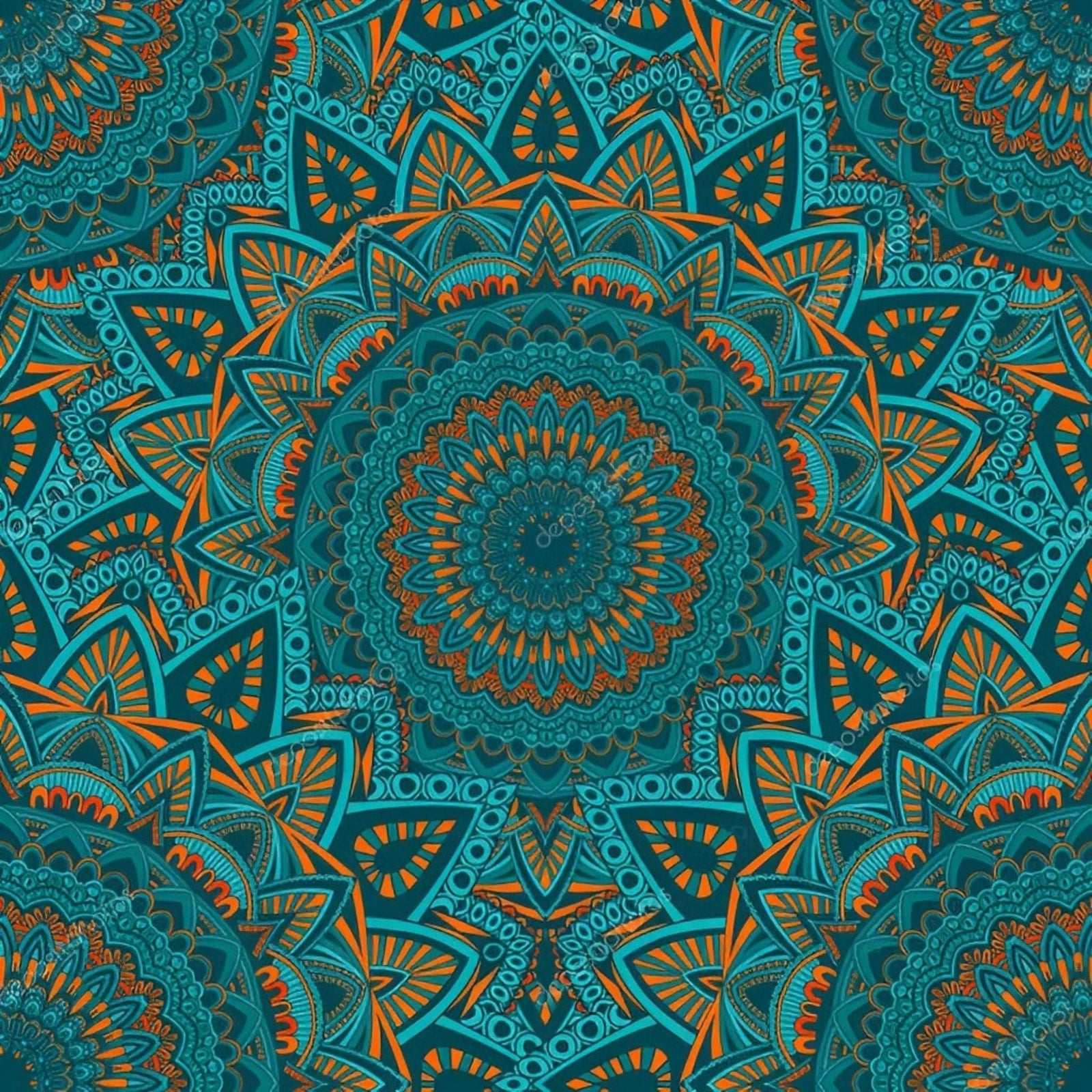 Mandalas Blue Pattern | Diamond Painting Design - Full Drill Diamond Art with 5d Square or Round Diamonds - AB Drills Available